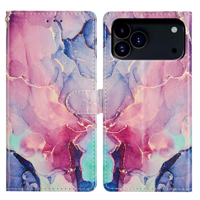 Bild 1, iPhone 17 Pro Max Fodral Med Tryck Rosa Marmor