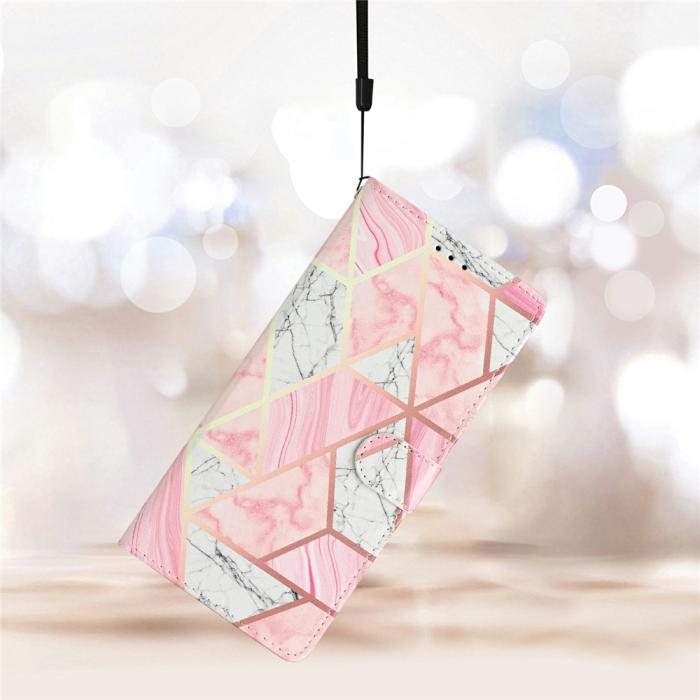Bild 6, iPhone 17 Pro Max Fodral Med Tryck Rosa Marmor