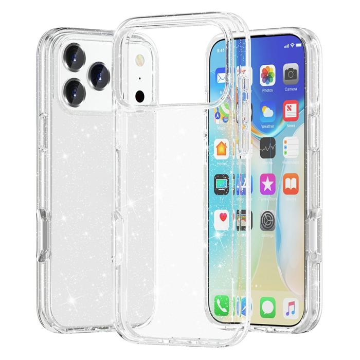 Bild 1, iPhone 17 Pro Max Skal Glitter Transparent
