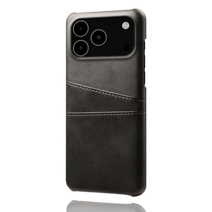 Bild 4, iPhone 17 Pro Max Skal Med Kortfack Läder Svart