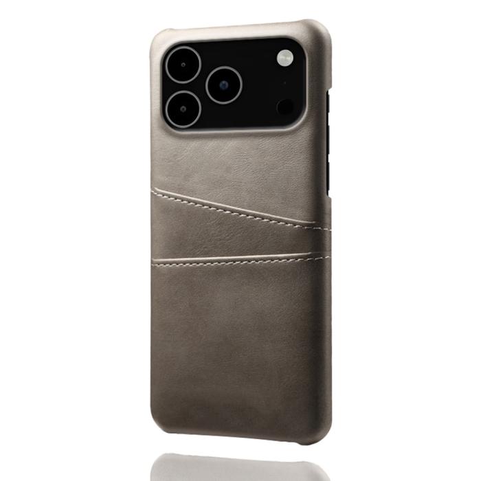 Bild 4, iPhone 17 Pro Max Skal Med Kortfack Läder Grå