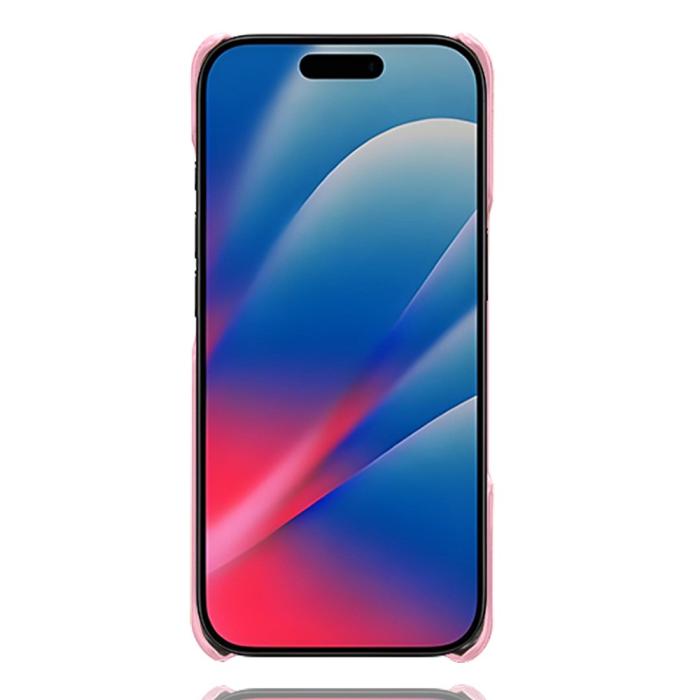 Bild 5, iPhone 17 Pro Max Skal Med Kortfack Läder Roséguld