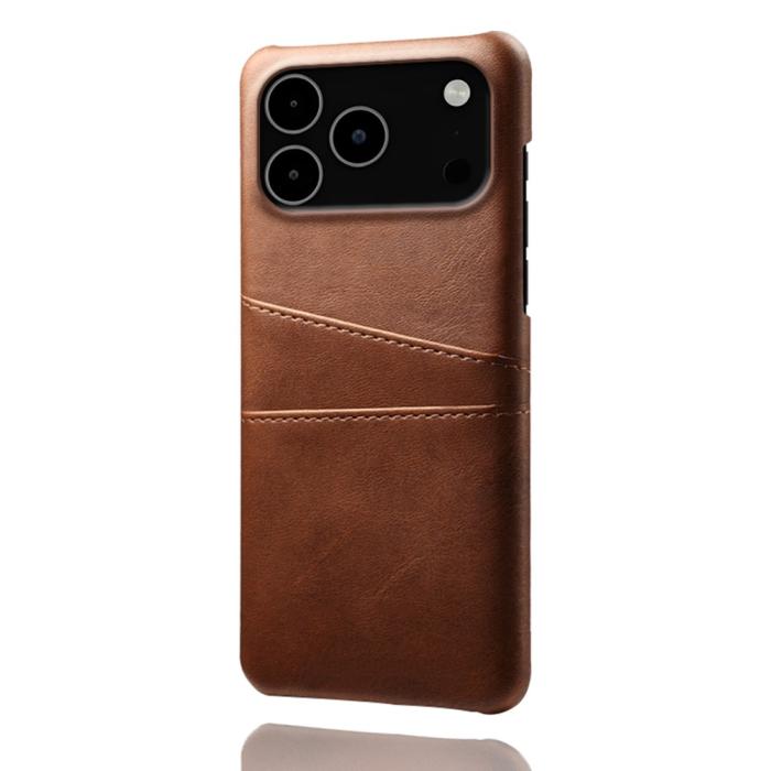 Bild 4, iPhone 17 Pro Max Skal Med Kortfack Läder Brun