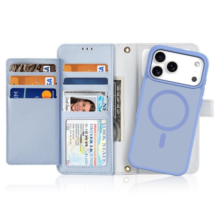 Bild 2, DUX DUCIS iPhone 17 Pro Max 2in1 Magnet Fodral Lawa Series Blå