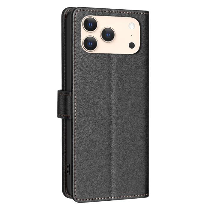 Bild 3, BINFEN iPhone 17 Pro Max Fodral RFID Läder Svart