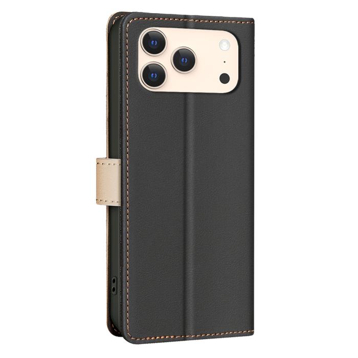 Bild 3, BINFEN iPhone 17 Pro Max Fodral RFID Splicing Color Svart