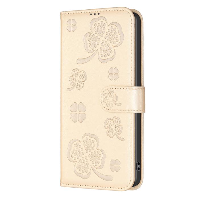 Bild 2, iPhone 17 Pro Max Fodral Med Blommigt Tryck Guld