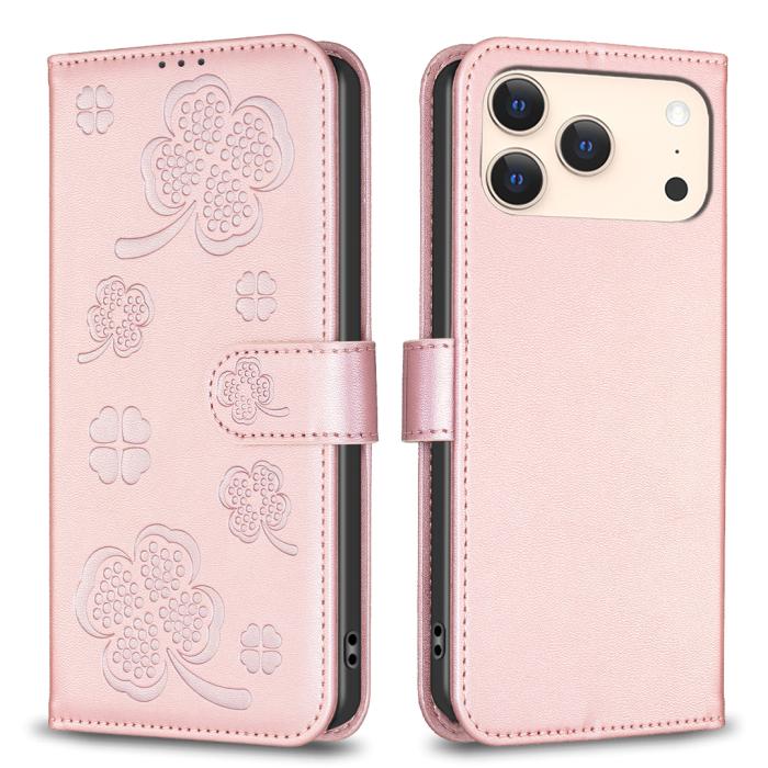 Bild 1, iPhone 17 Pro Max Fodral Med Blommigt Tryck Roséguld
