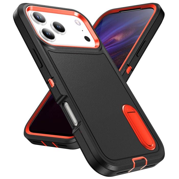 Bild 2, iPhone 17 Pro Max Skal Extreme Shockproof Hybrid Svart / Orange