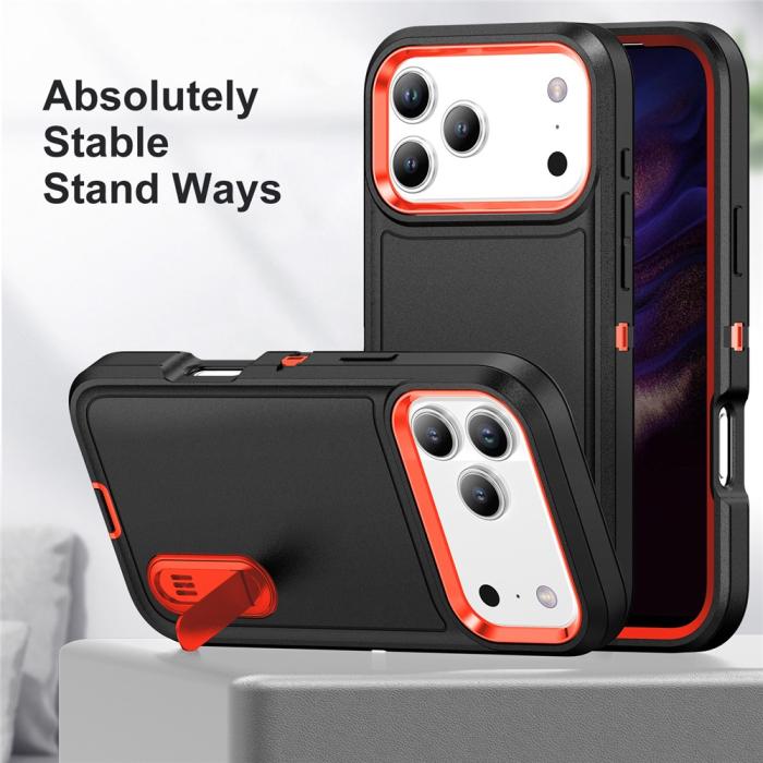 Bild 3, iPhone 17 Pro Max Skal Extreme Shockproof Hybrid Svart / Orange