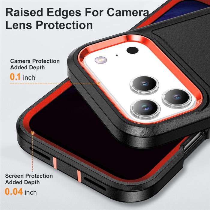 Bild 5, iPhone 17 Pro Max Skal Extreme Shockproof Hybrid Svart / Orange