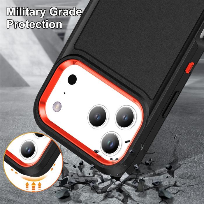 Bild 6, iPhone 17 Pro Max Skal Extreme Shockproof Hybrid Svart / Orange