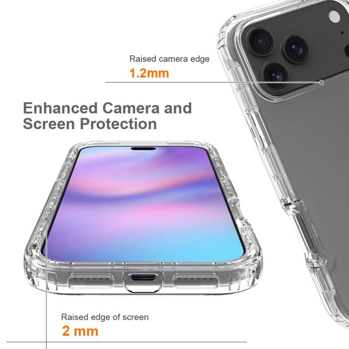 Bild 4, iPhone 17 Pro Max Skal Shockproof Hybrid Transparent