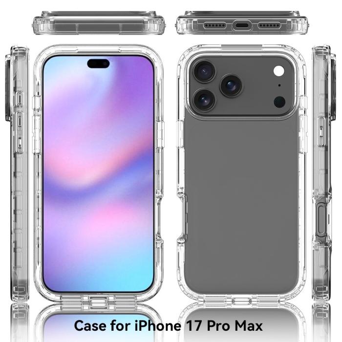 Bild 6, iPhone 17 Pro Max Skal Shockproof Hybrid Transparent