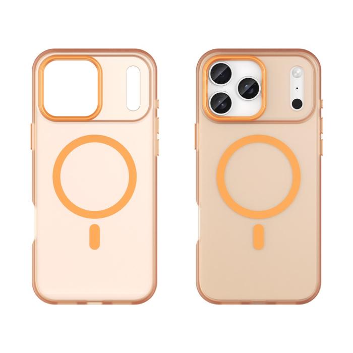 Bild 2, iPhone 17 Pro Max Skal MagSafe Hybrid Matt Orange