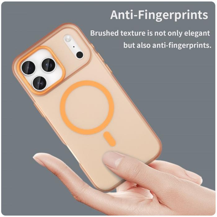 Bild 5, iPhone 17 Pro Max Skal MagSafe Hybrid Matt Orange