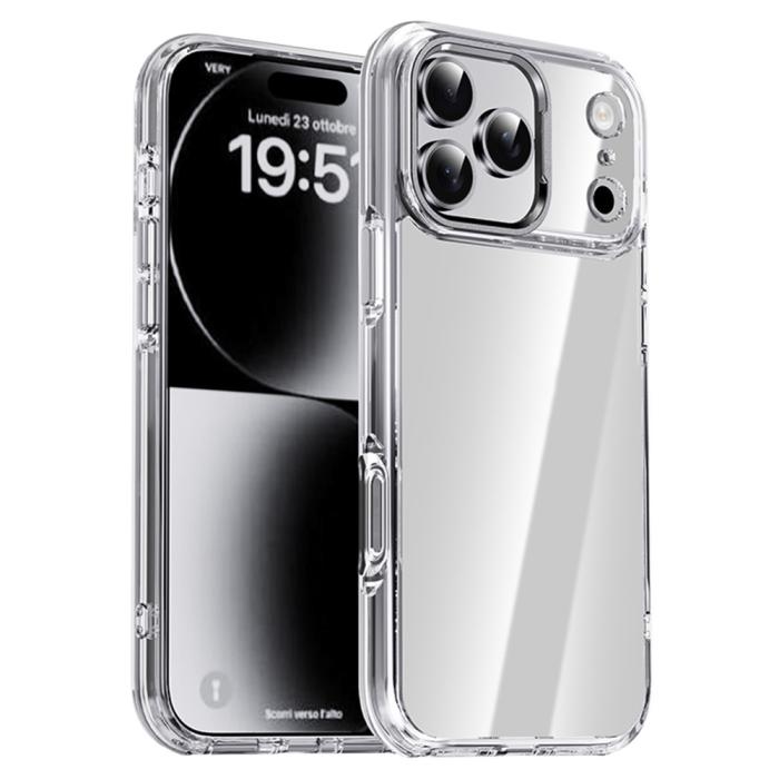 Bild 1, IPAKY iPhone 17 Pro Max Skal Shockproof Transparent / Silver