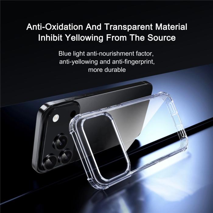 Bild 3, IPAKY iPhone 17 Pro Max Skal Shockproof Transparent
