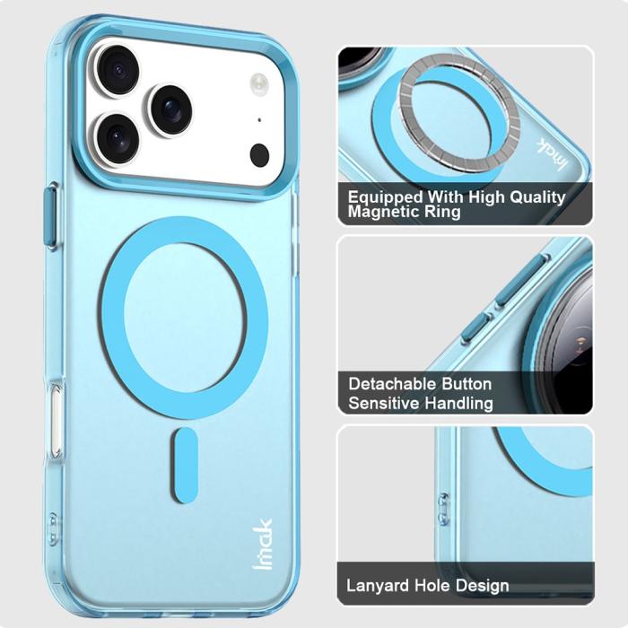 Bild 4, IMAK iPhone 17 Pro Max Skal MagSafe Anti Drop Blå