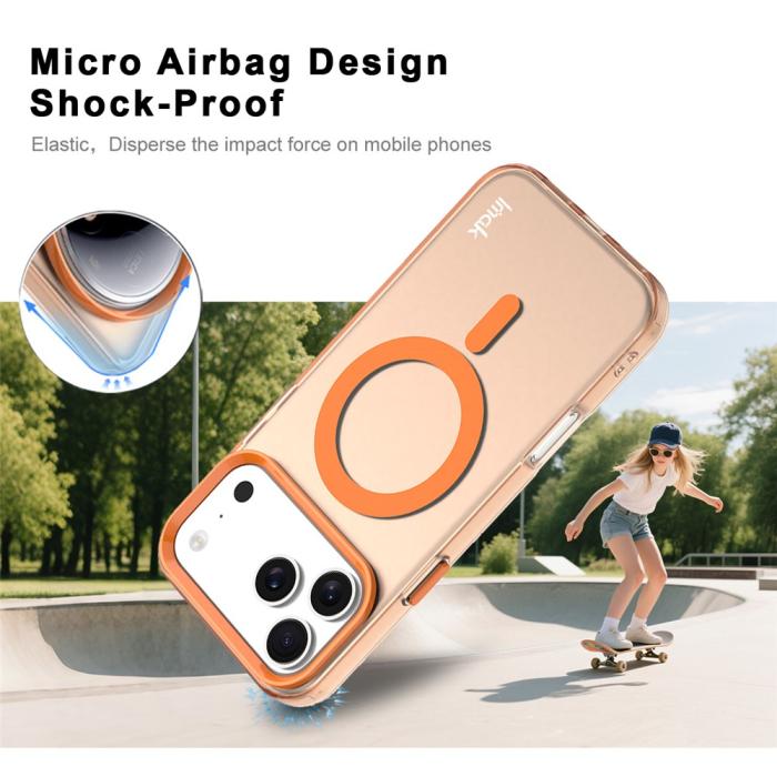 Bild 3, IMAK iPhone 17 Pro Max Skal MagSafe Anti Drop Orange