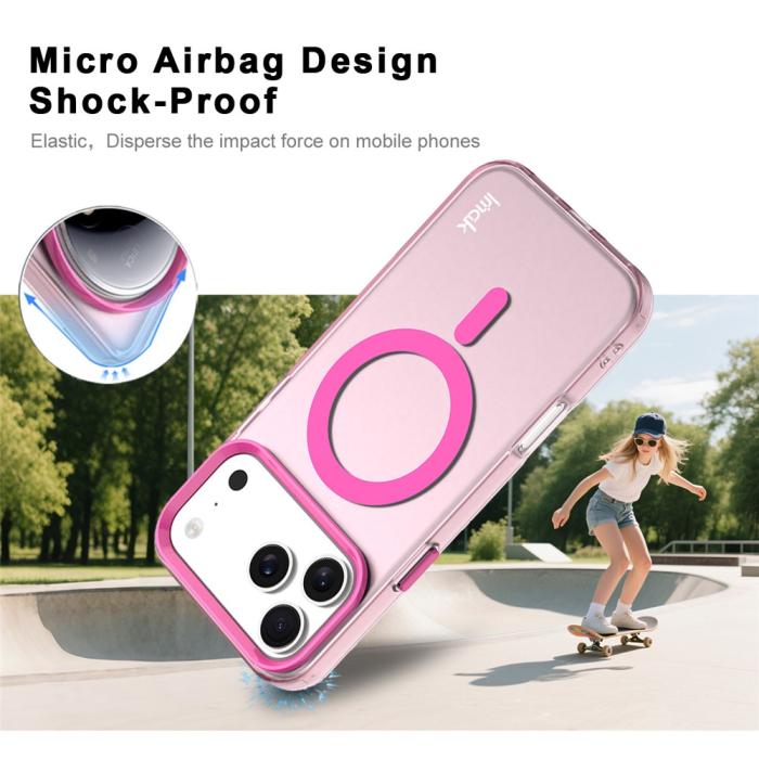 Bild 3, IMAK iPhone 17 Pro Max Skal MagSafe Anti Drop Rosa