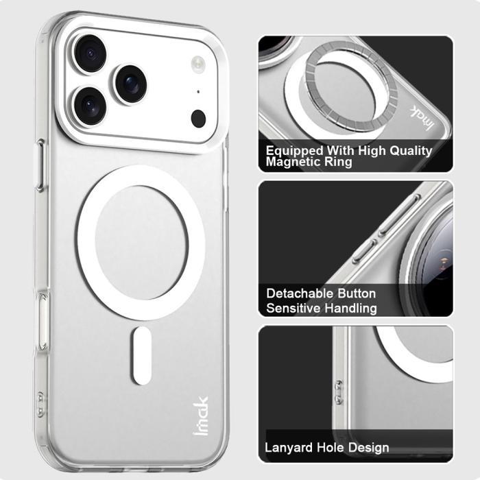 Bild 4, IMAK iPhone 17 Pro Max Skal MagSafe Anti Drop Vit
