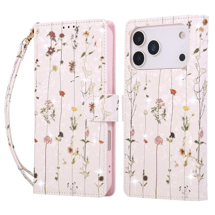 Bild 1, iPhone 17 Pro Max Fodral RFID Läder Små Blommor