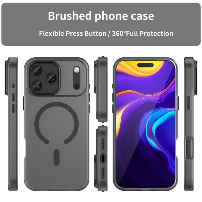 Bild 3, iPhone 17 Pro Max Skal MagSafe Hybrid Svart