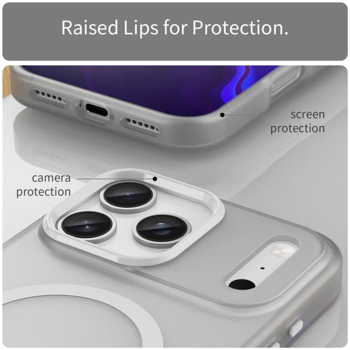 Bild 6, iPhone 17 Pro Max Skal MagSafe Hybrid Vit