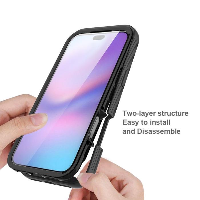 Bild 4, iPhone 17 Pro Max Skal 360 Hybrid Defense Svart