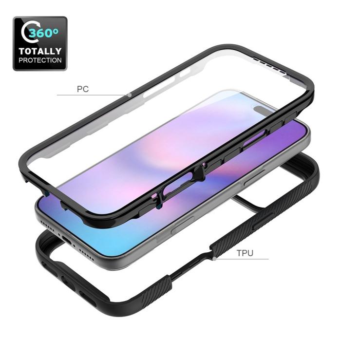 Bild 5, iPhone 17 Pro Max Skal 360 Hybrid Defense Svart