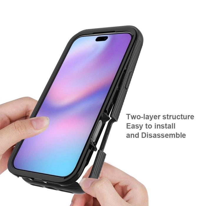 Bild 4, iPhone 17 Pro Max Skal Hybrid Shockproof Svart