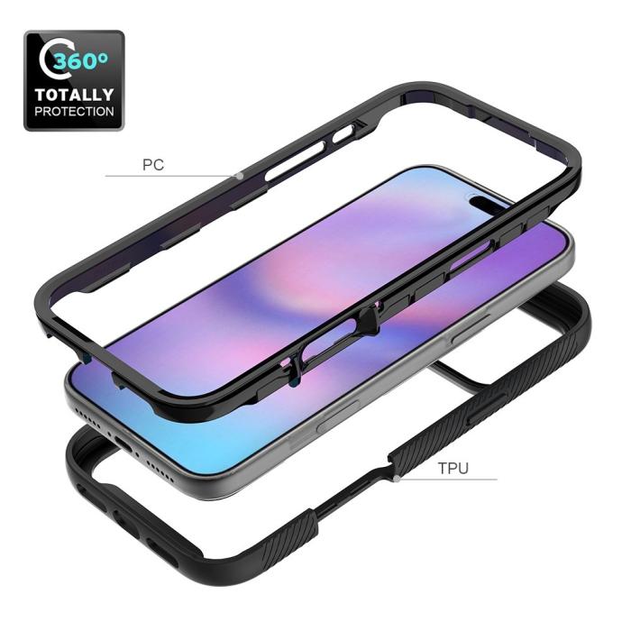 Bild 5, iPhone 17 Pro Max Skal Hybrid Shockproof Svart
