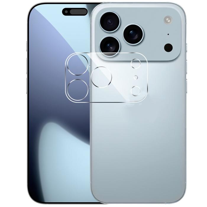 Bild 2, iPhone 17 Pro Max Linsskydd Härdat Glas Transparent