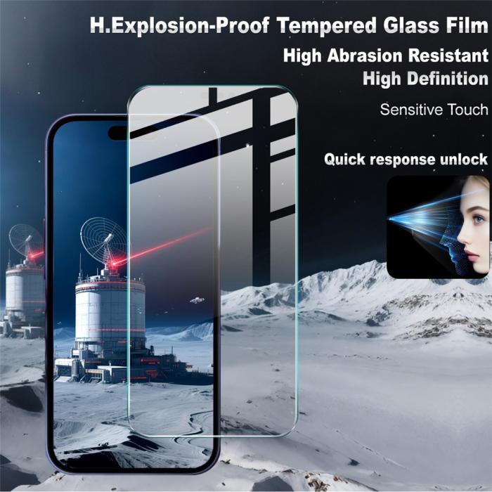 Bild 3, IMAK iPhone 17 Pro Max Skärmskydd Härdat Glas