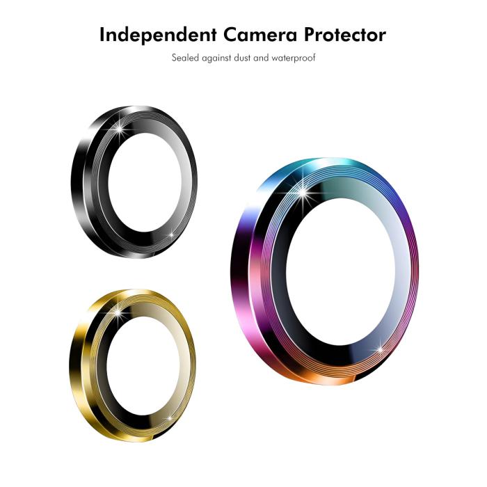 Bild 6, ENKAY Phone 17 Pro Max / 17 Pro Linsskydd Härdat Glas Silver