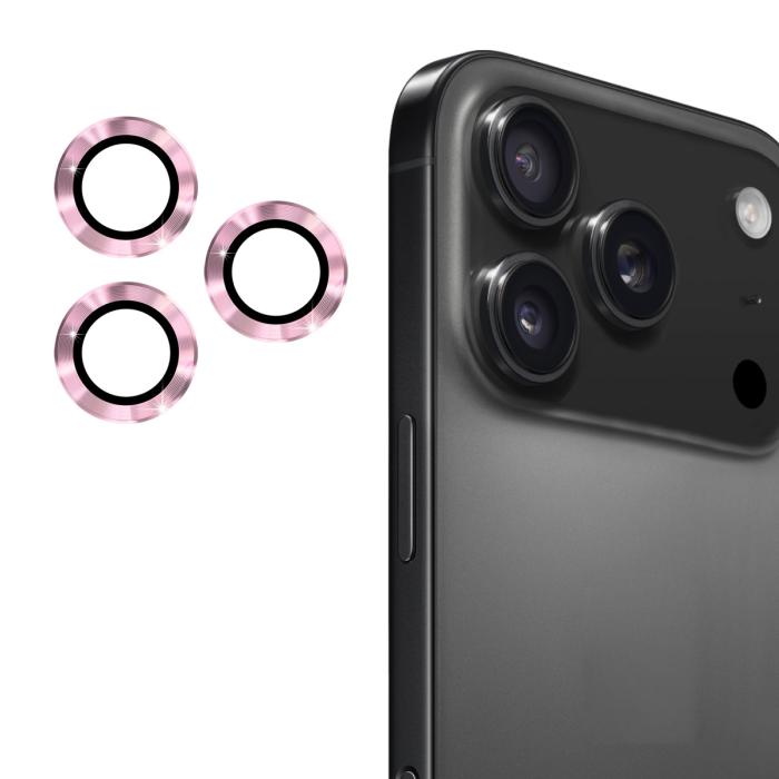Bild 1, ENKAY Phone 17 Pro Max / 17 Pro Linsskydd Härdat Glas Rosa