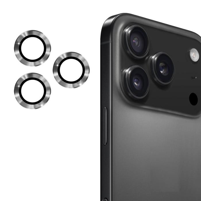 Bild 1, ENKAY Phone 17 Pro Max / 17 Pro Linsskydd Härdat Glas Grå
