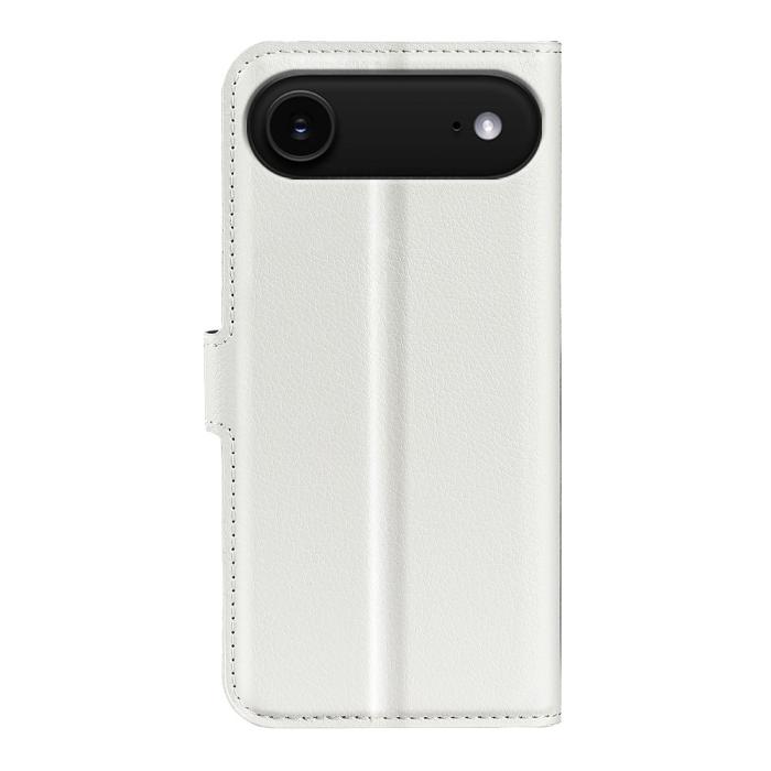 Bild 3, iPhone Air Fodral Litchi Läder Vit