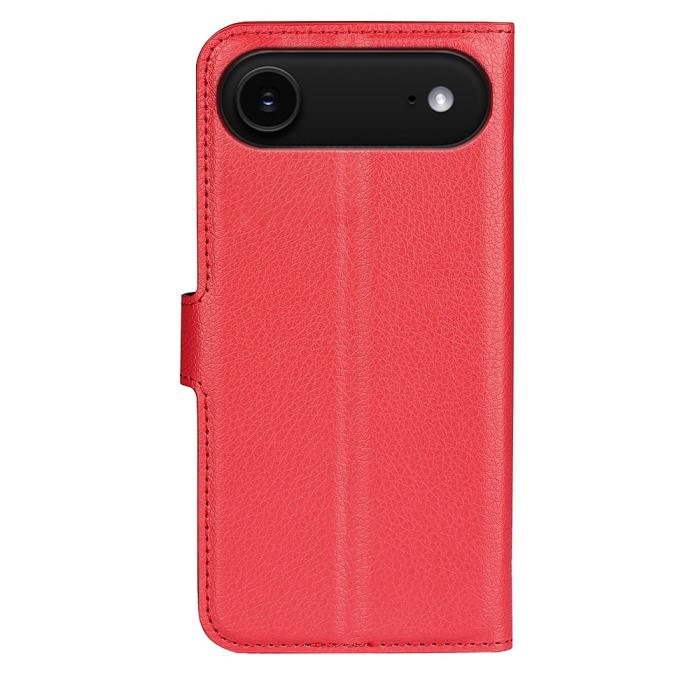 Bild 3, iPhone Air Fodral Litchi Läder Röd