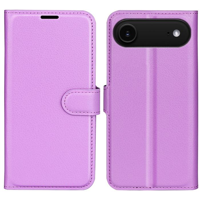 Bild 1, iPhone Air Fodral Litchi Läder Lila
