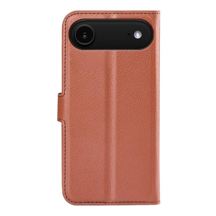 Bild 3, iPhone Air Fodral Litchi Läder Brun