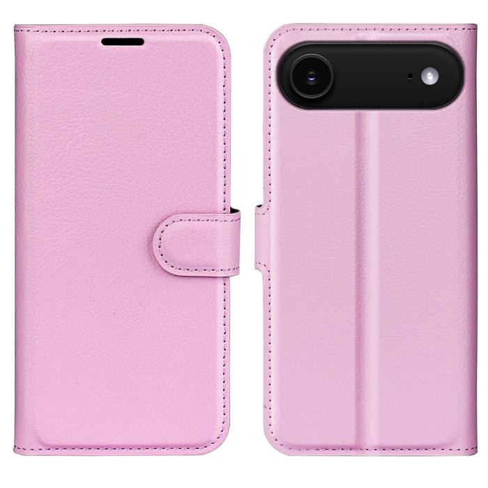 Bild 1, iPhone Air Fodral Litchi Läder Ljus Rosa