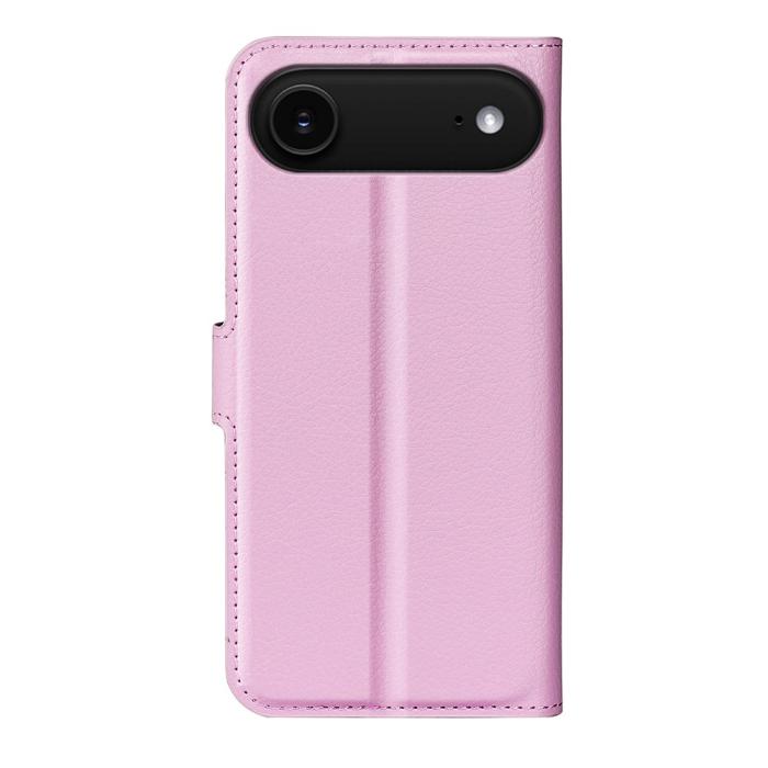 Bild 3, iPhone Air Fodral Litchi Läder Ljus Rosa
