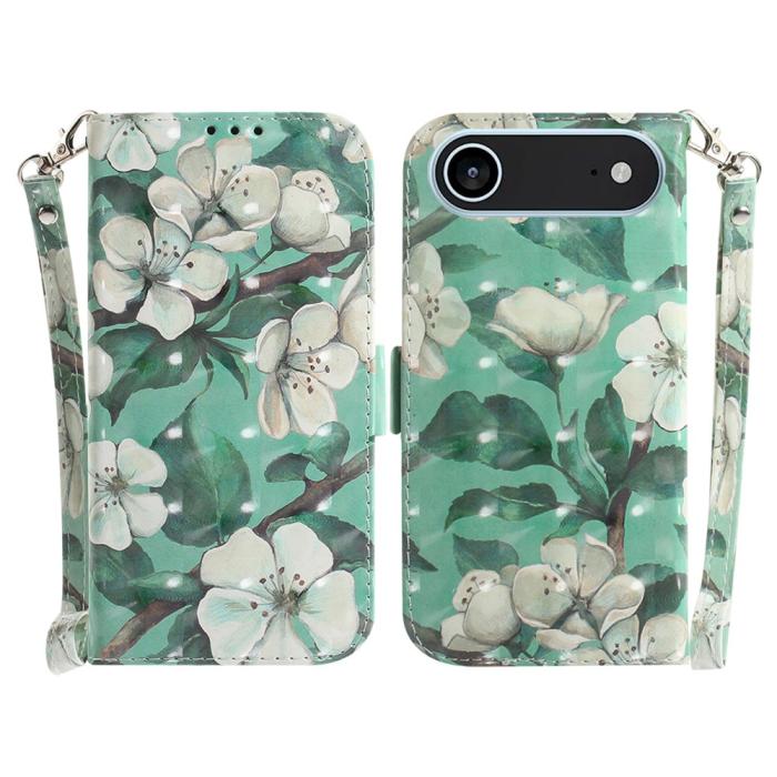 Bild 1, iPhone Air Fodral Med Tryck Vita Blommor