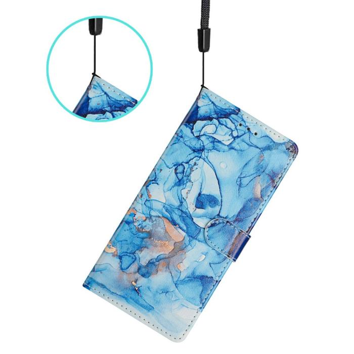 Bild 5, iPhone Air Fodral Med Tryck Blå Marmor