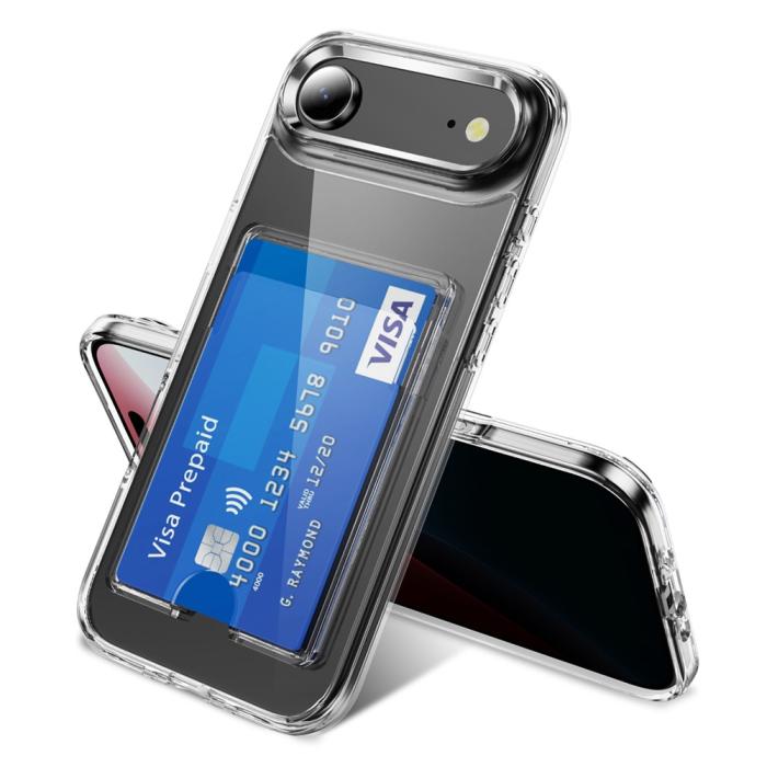 Bild 2, iPhone Air Skal Med Kortfack Transparent