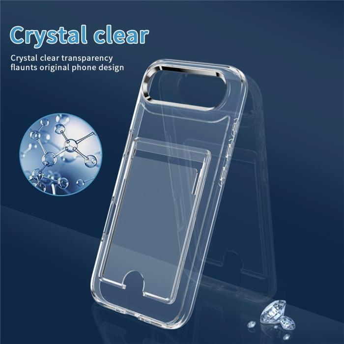 Bild 4, iPhone Air Skal Med Kortfack Transparent