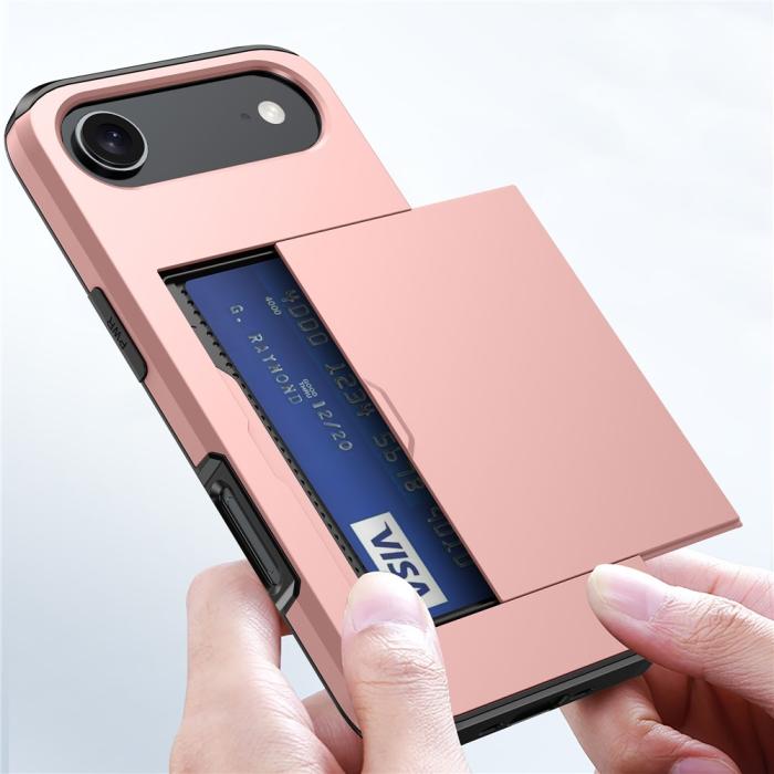 Bild 4, iPhone Air Skal Hybrid Med Kortfack Guld