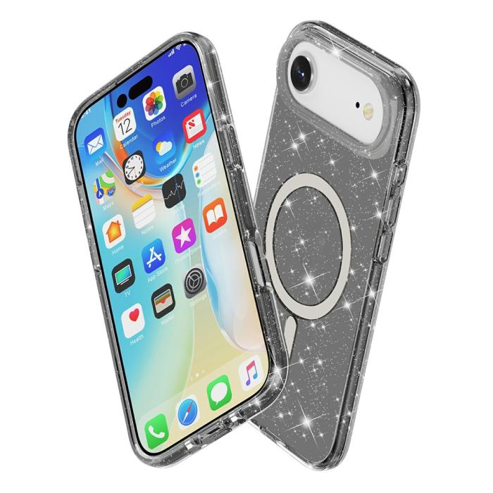 Bild 5, iPhone Air Skal MagSafe Glitter Svart